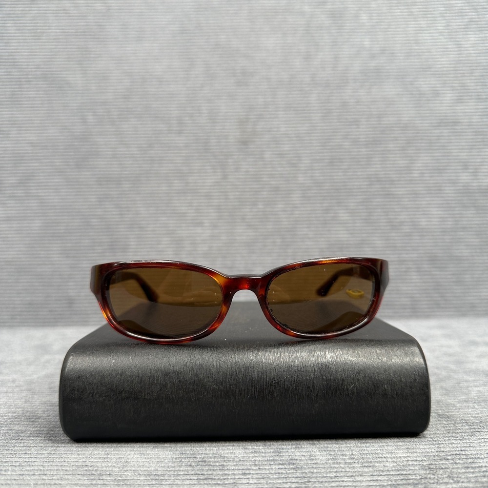 Smith Optics Tortoise Shell Oval Y2k Sunglasses Brown Tinted Lens Silver Logo